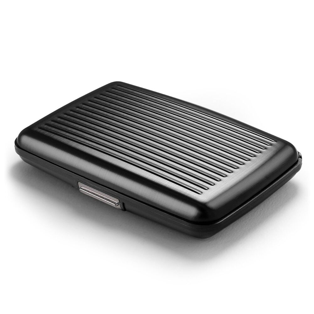 5459 Aluminum card holder with metal lock, RFID protection against fraud